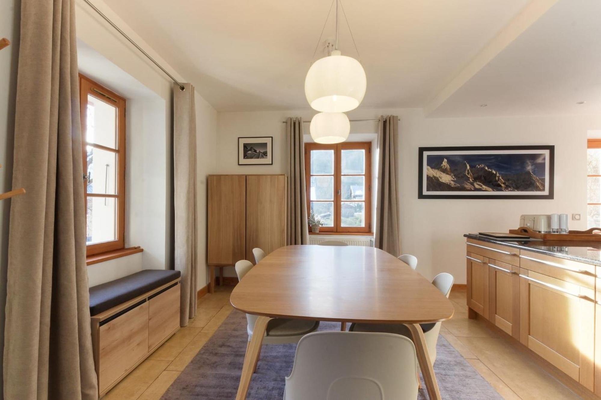 Apartmán Les Alpins - Centre De Chamonix - Renove Avec Jardin Et Vue Imprenable Sur Le Montblanc Exteriér fotografie