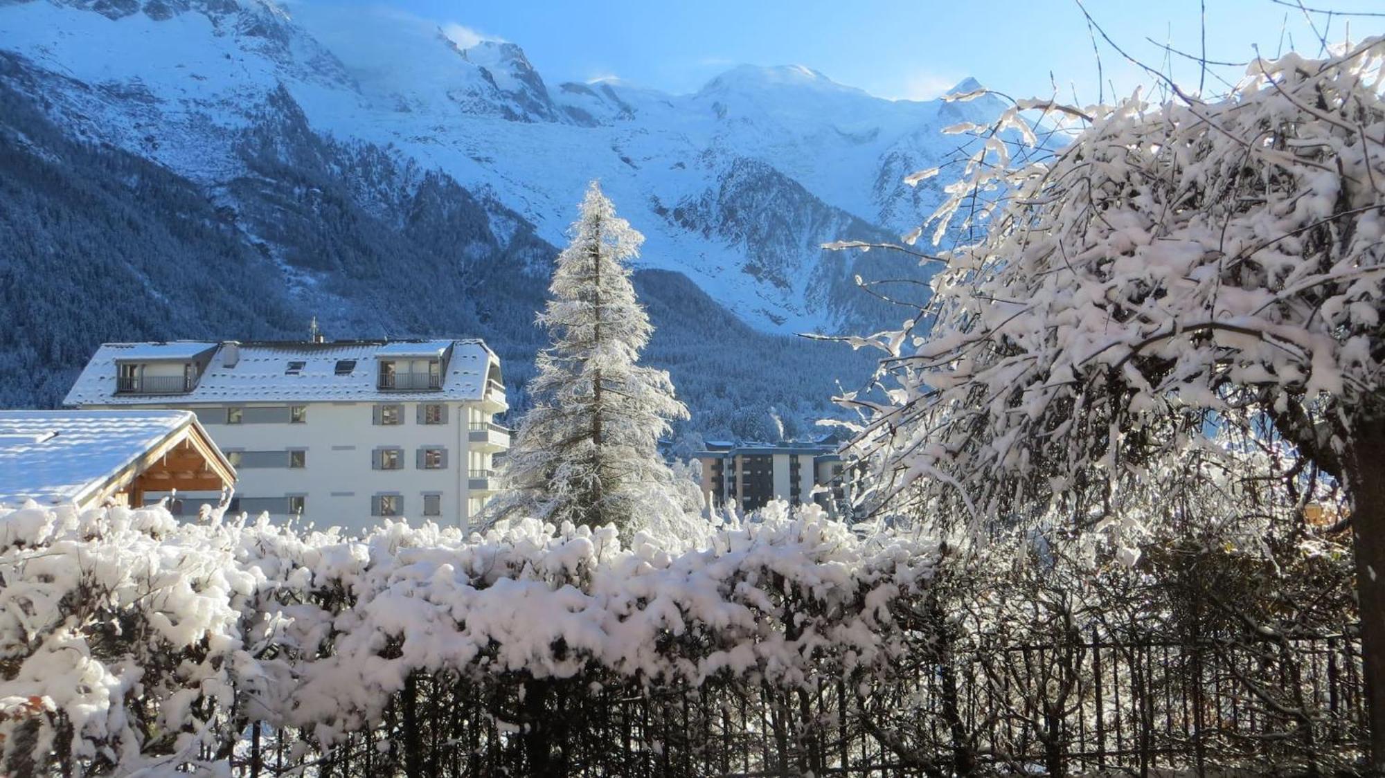 Apartmán Les Alpins - Centre De Chamonix - Renove Avec Jardin Et Vue Imprenable Sur Le Montblanc Exteriér fotografie