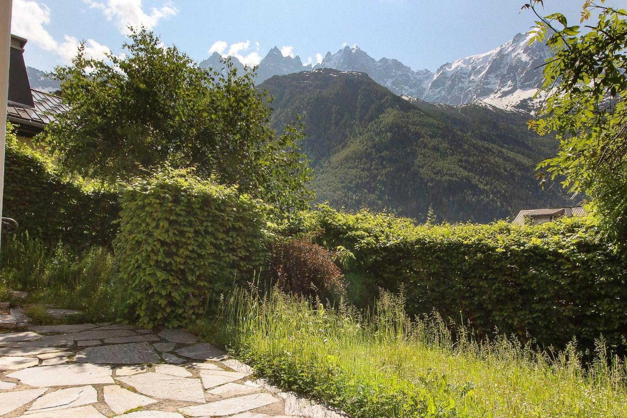 Apartmán Les Alpins - Centre De Chamonix - Renove Avec Jardin Et Vue Imprenable Sur Le Montblanc Exteriér fotografie