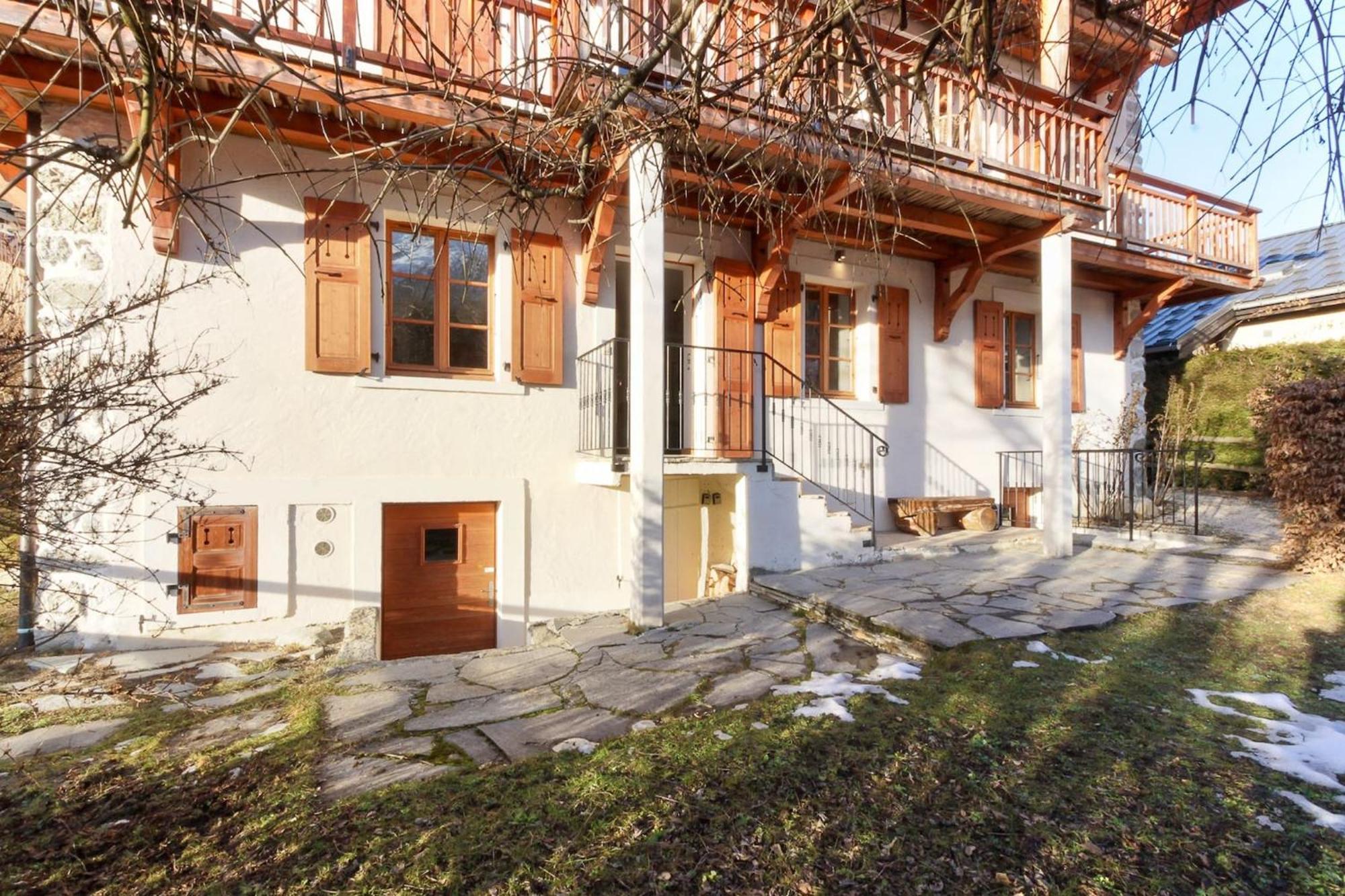 Apartmán Les Alpins - Centre De Chamonix - Renove Avec Jardin Et Vue Imprenable Sur Le Montblanc Exteriér fotografie